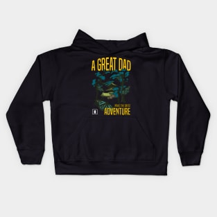 a great dad make great adventure recolor 02 Kids Hoodie